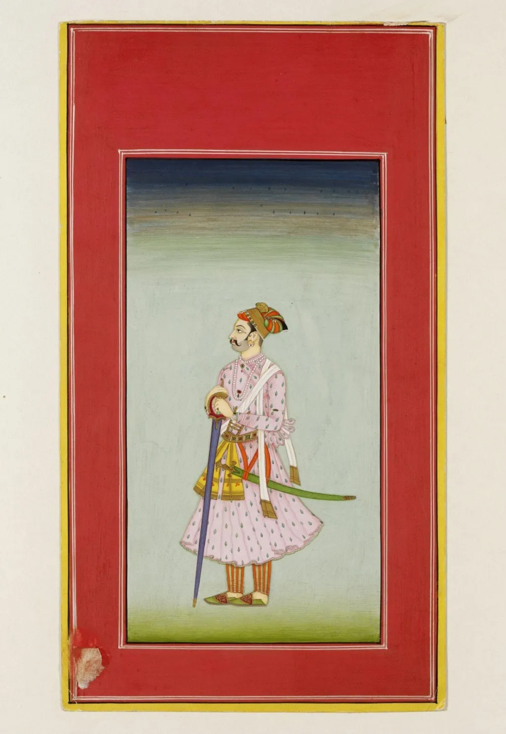 Maharaja Karan Singh, by Unknown, paint, 1890