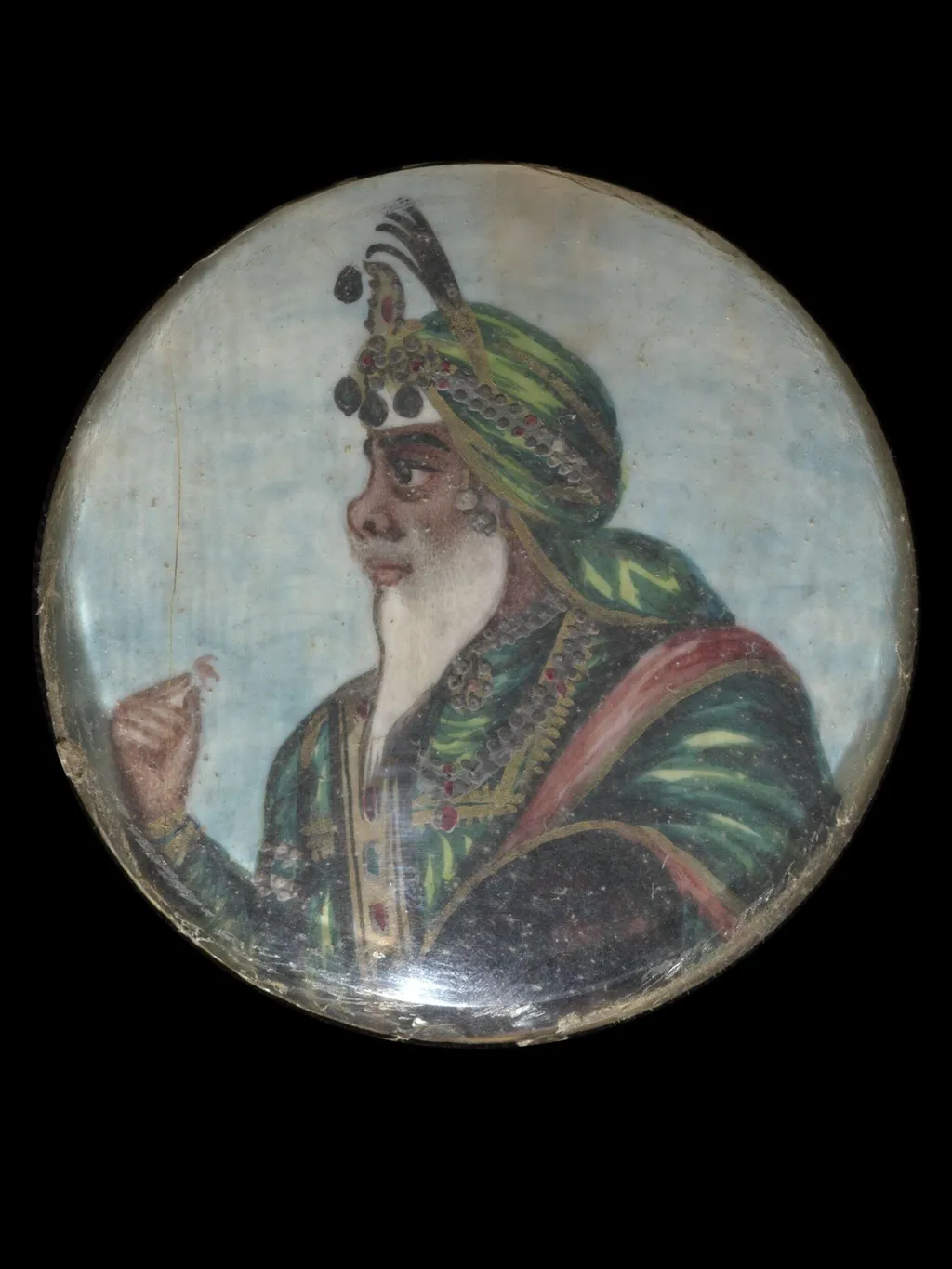 Maharaja Ranjit Singh, by Unknown, paint, 1850