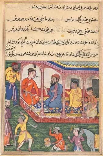 Mahrusa’s marriage to the prefect of the city, from a Tuti-nama (Tales of a Parrot): Thirty-sixth Night, by Unknown