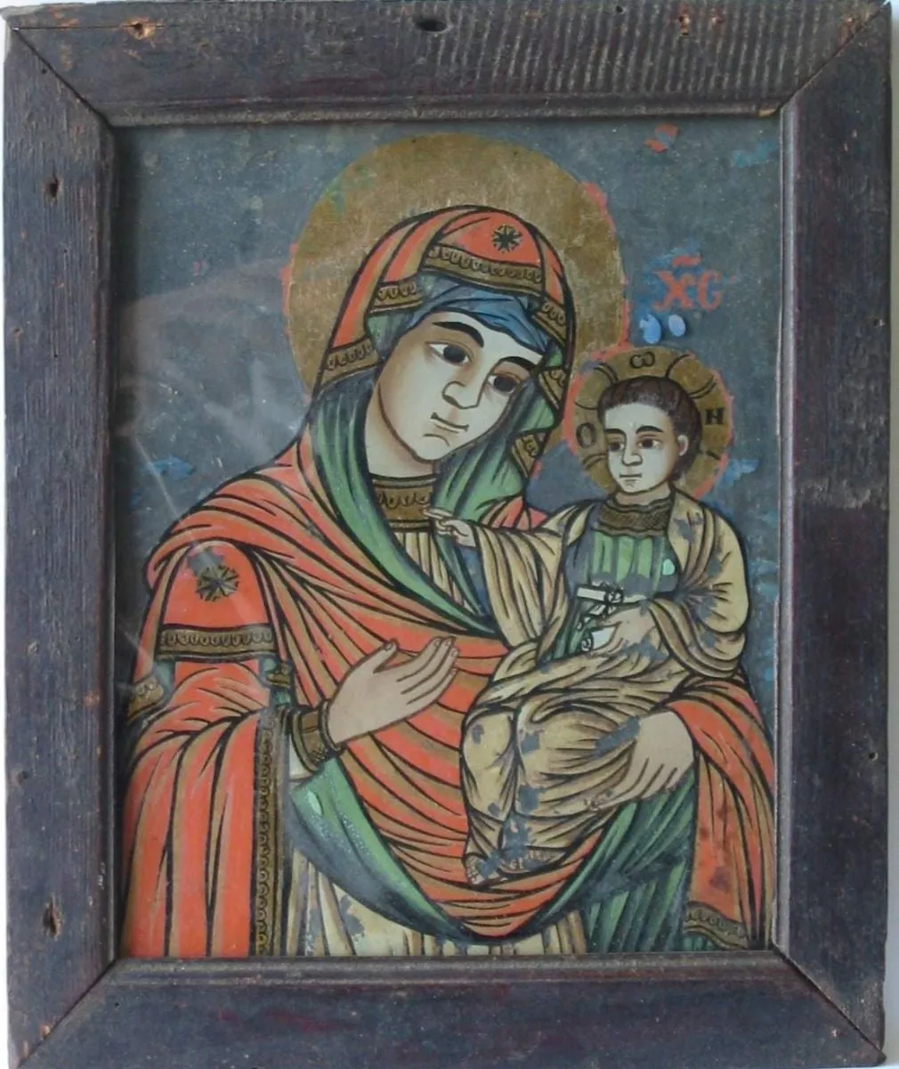 Maica Domnului cu Pruncul Iisus în brațe, by Unknown, 1850