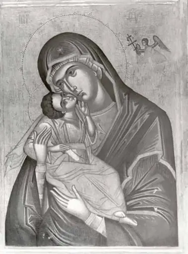 Maica Domnului cu Pruncul - Țealovanie, by Unknown