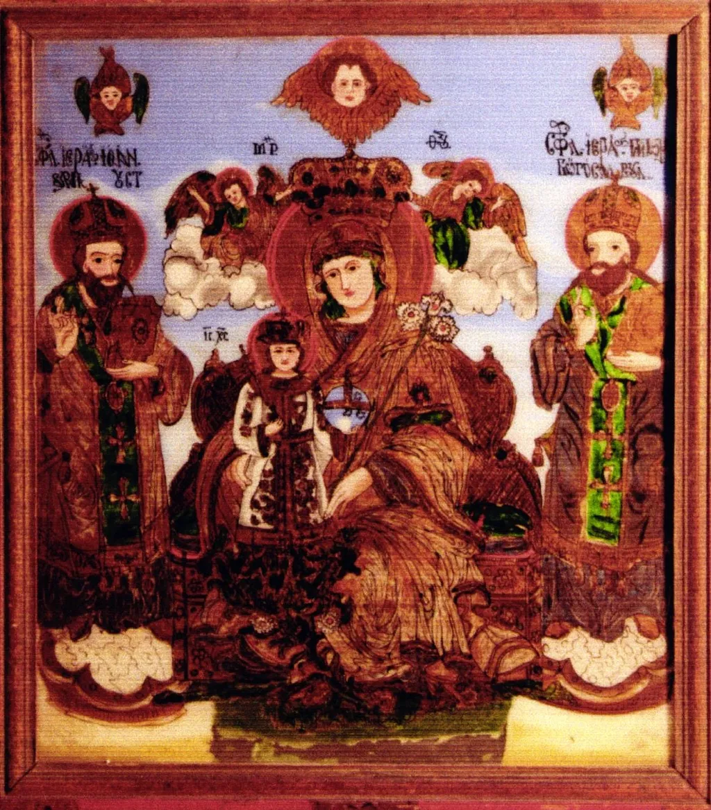 Maica Domnului Împărătiță, by Unknown, 1850