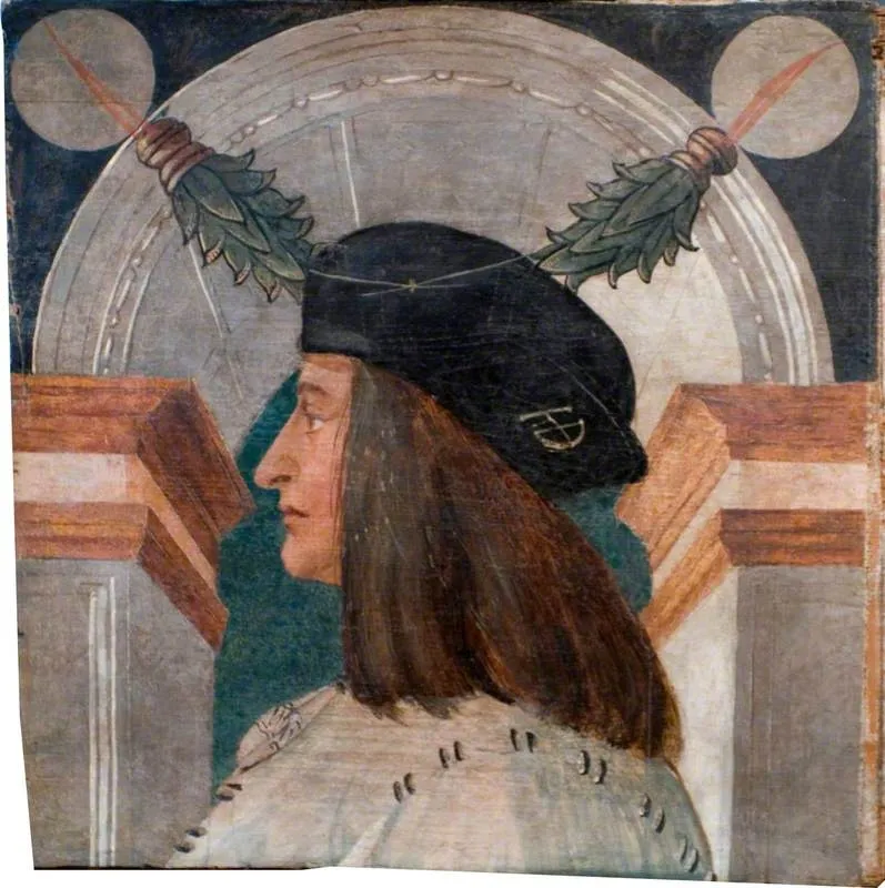 Male Profile Bust, by Unknown, unspecified, 1492