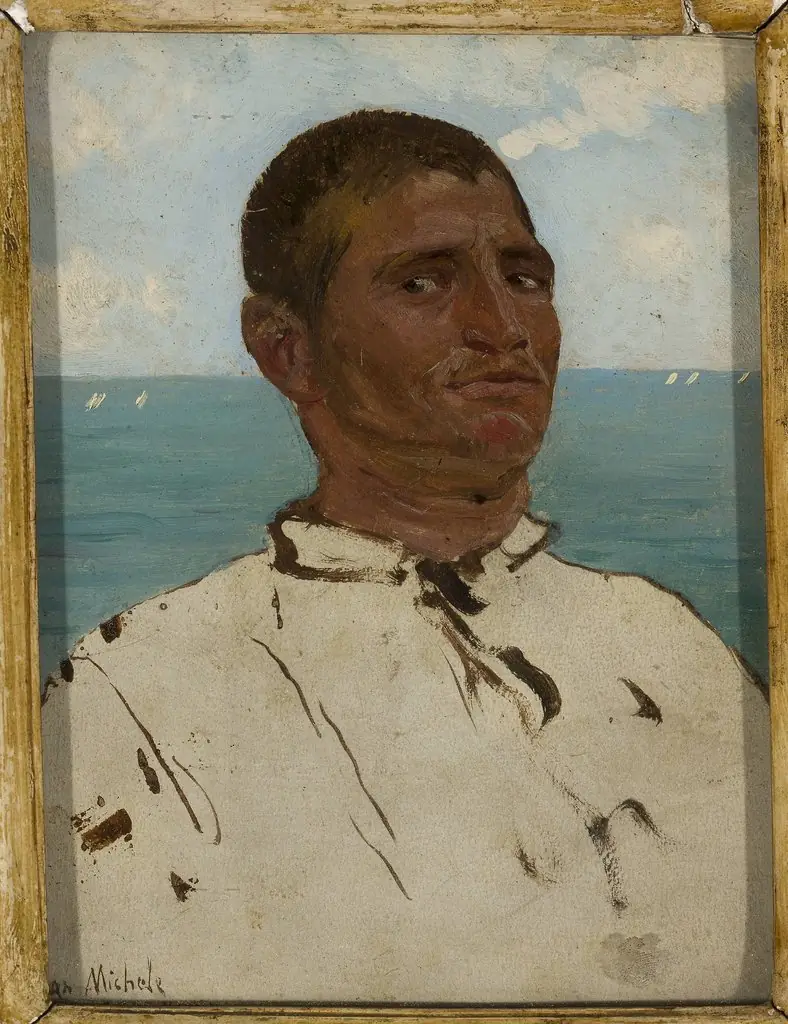 Man against the sea – Sudanese, by Unknown
