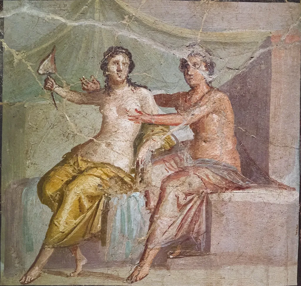 MAN Naples 9250, by Unknown, fresco, 1850