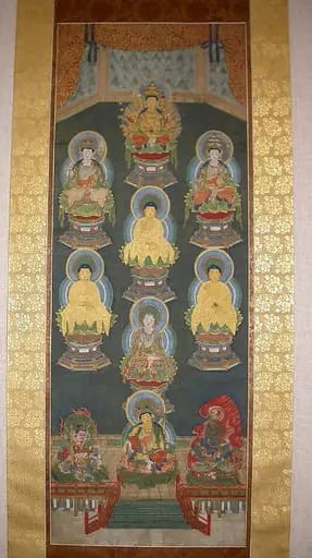 山王本地仏曼荼羅|Mandala of the Sannō Shrine Deities, by Unknown