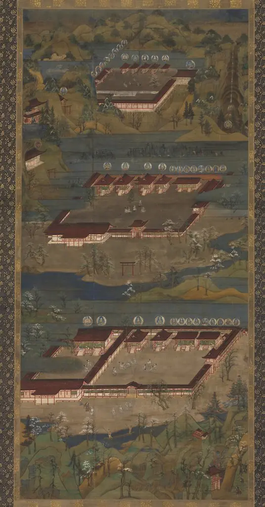Mandala of the Three Shrines at Kumano, by Unknown