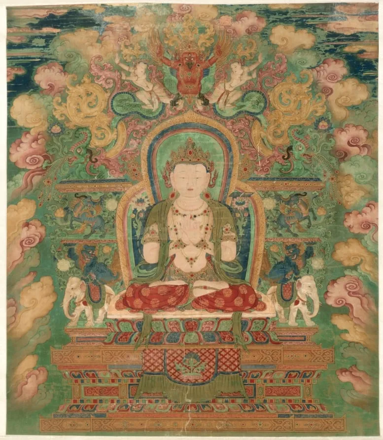 Manjushri, by Unknown, unspecified, 1525