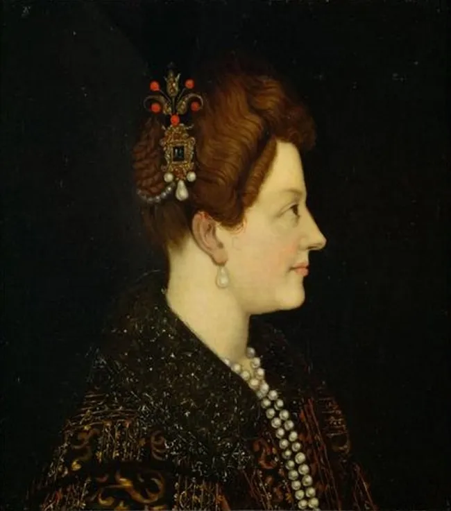 Maria de' Medici (1573-1641), Königin von Frankreich, Brustbild, by Unknown, unspecified