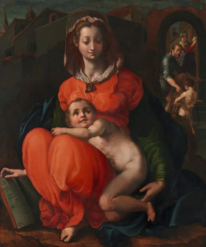 Maria mit dem Kinde (Werkstatt), by Unknown
