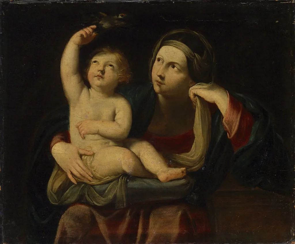 Maria mit Kind, by Unknown, unspecified, 1645