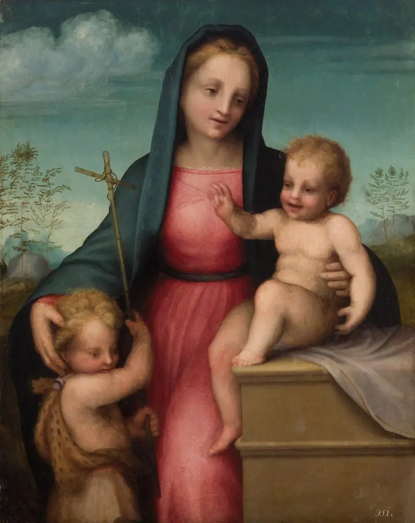 Maria mit Kind und Johannesknaben, by Unknown
