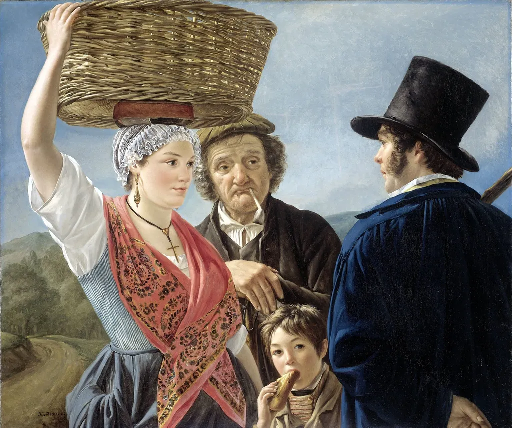 Market Gossip, by Unknown, unspecified, 1827