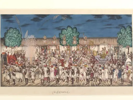 Marriage procession, by Unknown