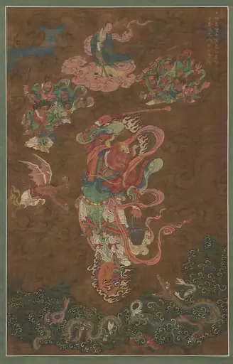 明嘉靖   佚名  王元帥圖   軸|Marshal Wang, by Unknown, 1542