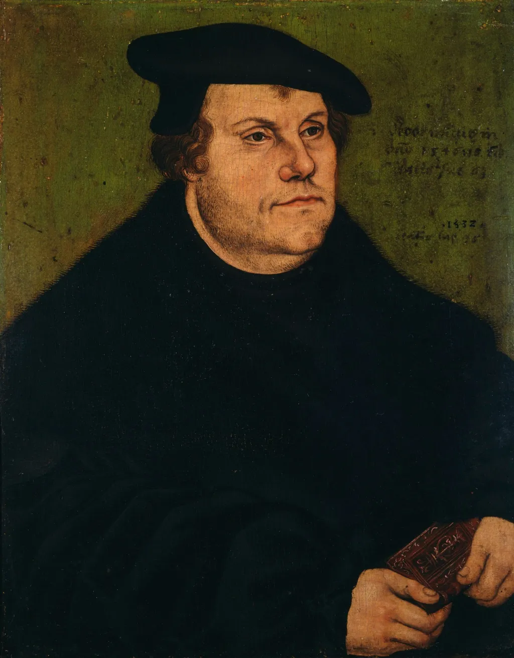Martin Luther, by Unknown, oil, 1532