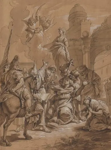Martyrdom of a Female Saint, by Unknown