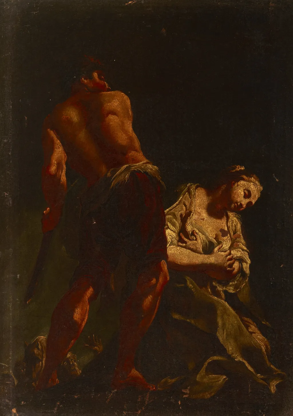 Martyrdom of the Saint Woman, by Unknown, oil, 1650