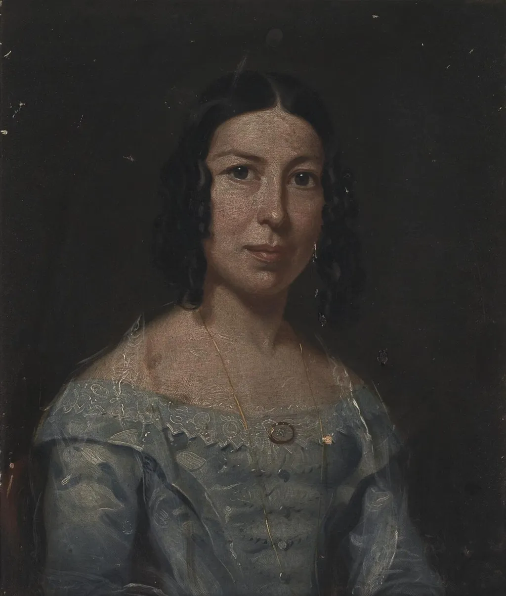 Mary Anne Davies, Llandingad, by Unknown, oil, 1840