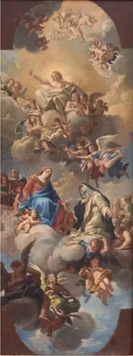 Mary Introducing St Catherine of Siena to Christ, by Unknown