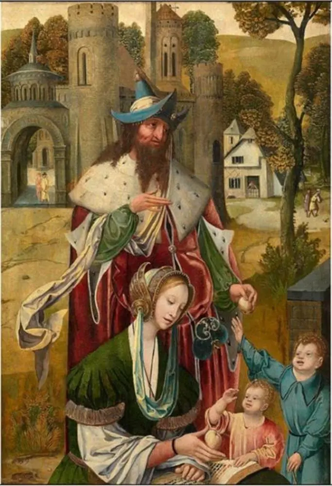 Mary Salome and her Family, by Unknown