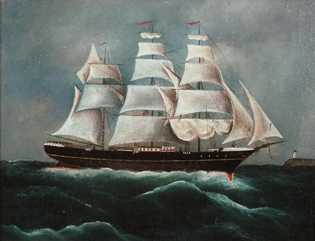 Marys - New Quay built schooner, by Unknown