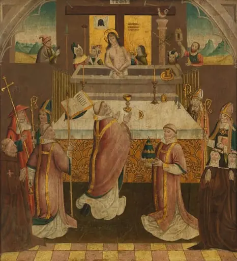 Mass of Saint Gregory, by Unknown