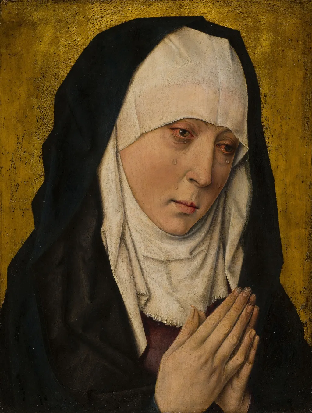 Mater Dolorosa (Sorrowing Virgin), by Unknown, oil, 1496