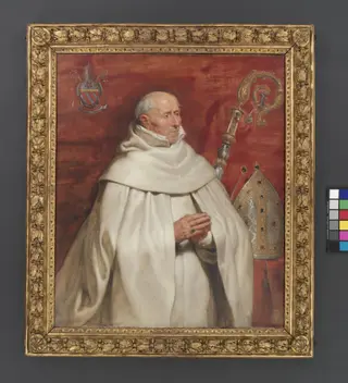 Matthaeus Yrsselius (1541-1629), Abbot of Sint-Michiel's Abbey in Antwerp, by Unknown, 1650