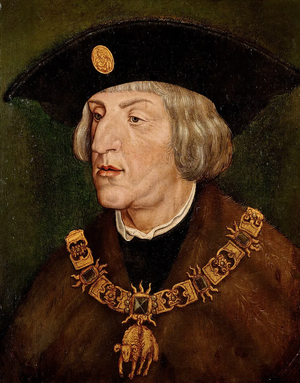 Maximilian I. (1459-1519), Brustbild, by Unknown, unspecified, 1530