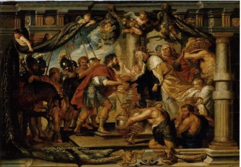 Meeting of Abraham and Melchizedek, by Unknown