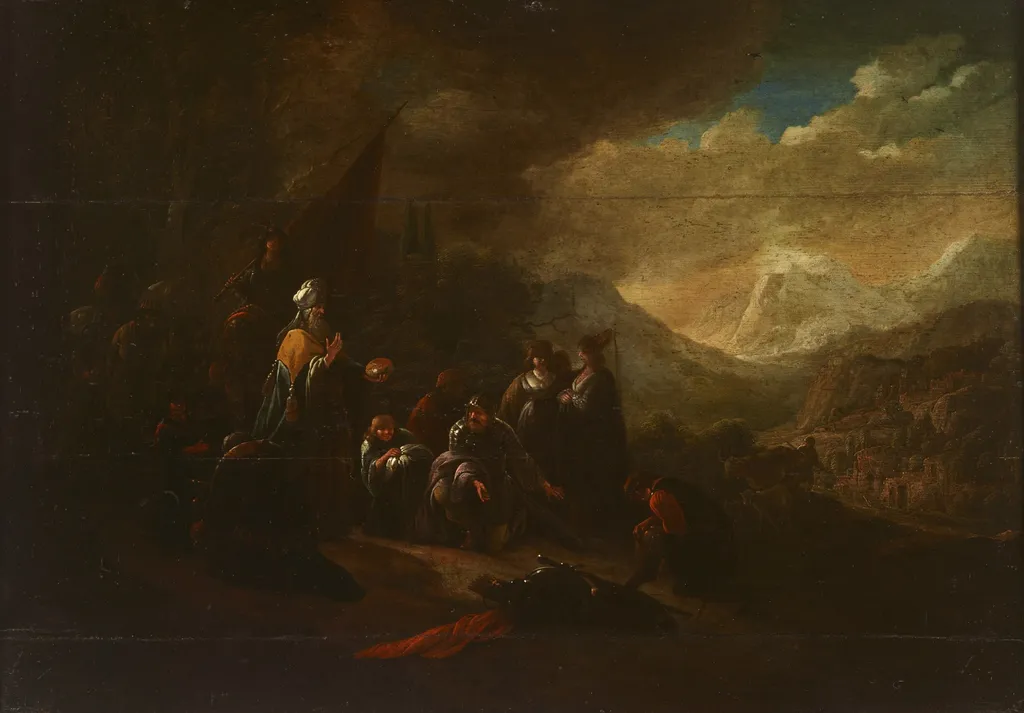 Melchizedek and Abraham, by Unknown, unspecified, 1650