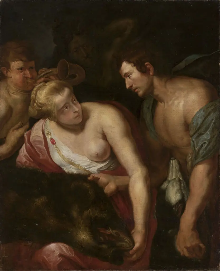 Meleager and Atalanta, by Unknown