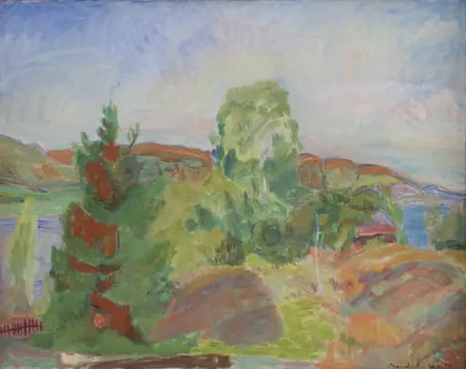Midsummer. Landscape, by Unknown