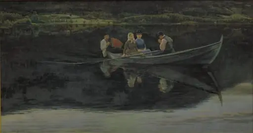 Midsummer's Eve in Norway, by Unknown