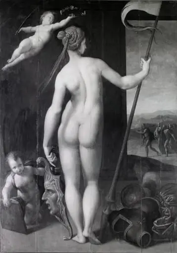 Minerva as Bellone, by Unknown