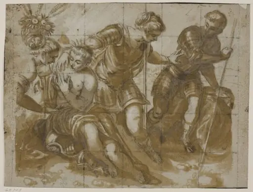 Minerva, Mars and Venus after Jacopo Tintoretto’s painting in the Sala dell’Anticollegio, Doge’s Palace, Venice, by Unknown