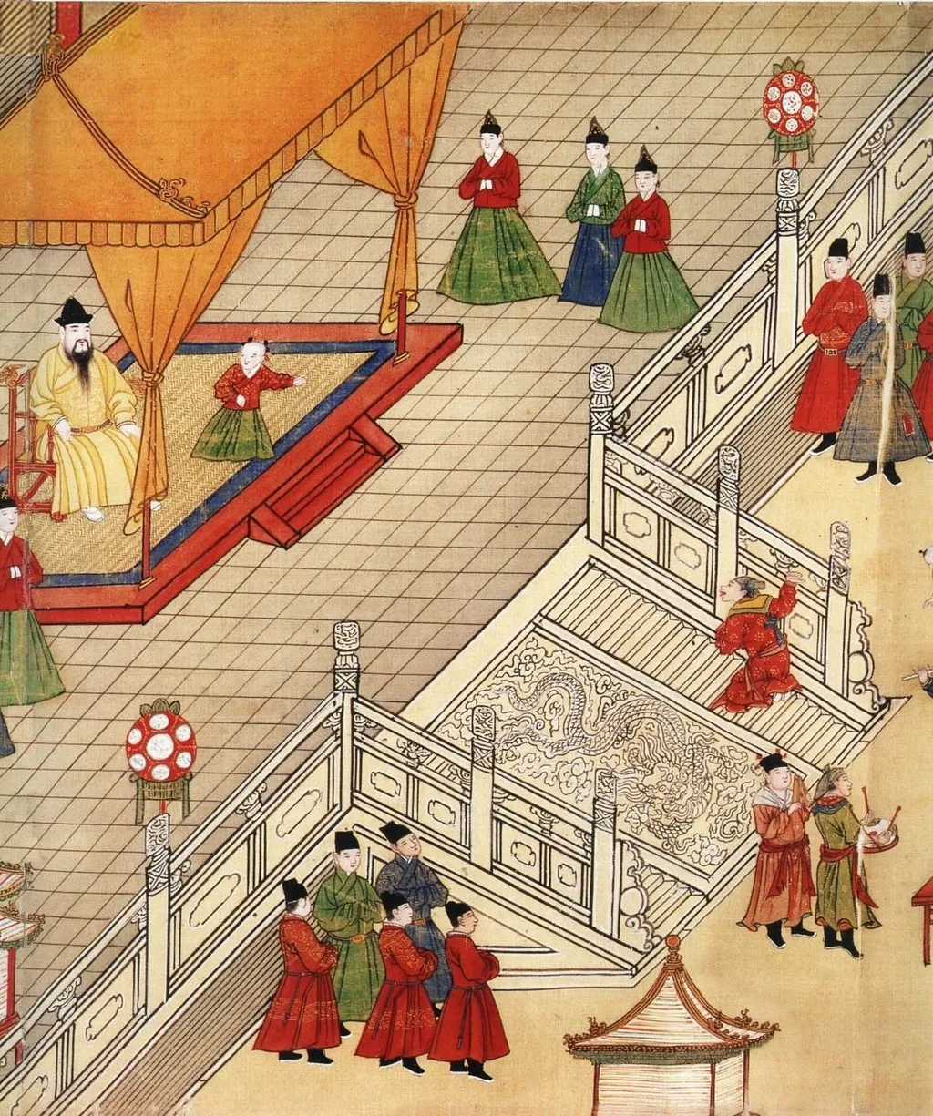 Ming Emperor Xianzong's Celebration of Lantern Festival, by Unknown, unspecified