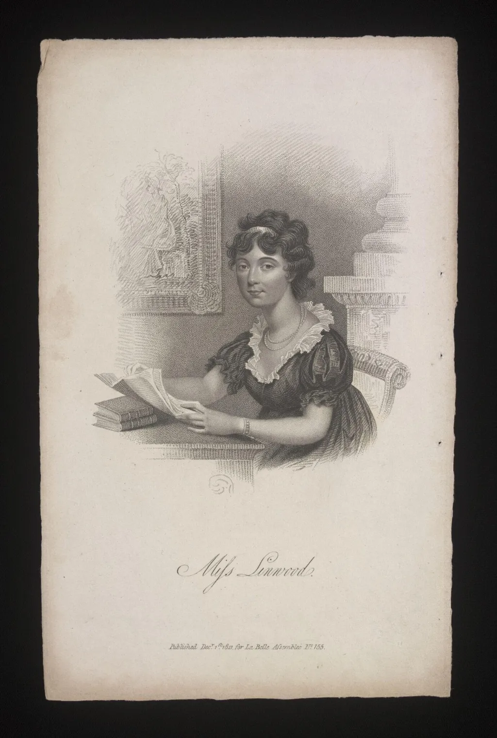 Miss Linwood, by Unknown, 1