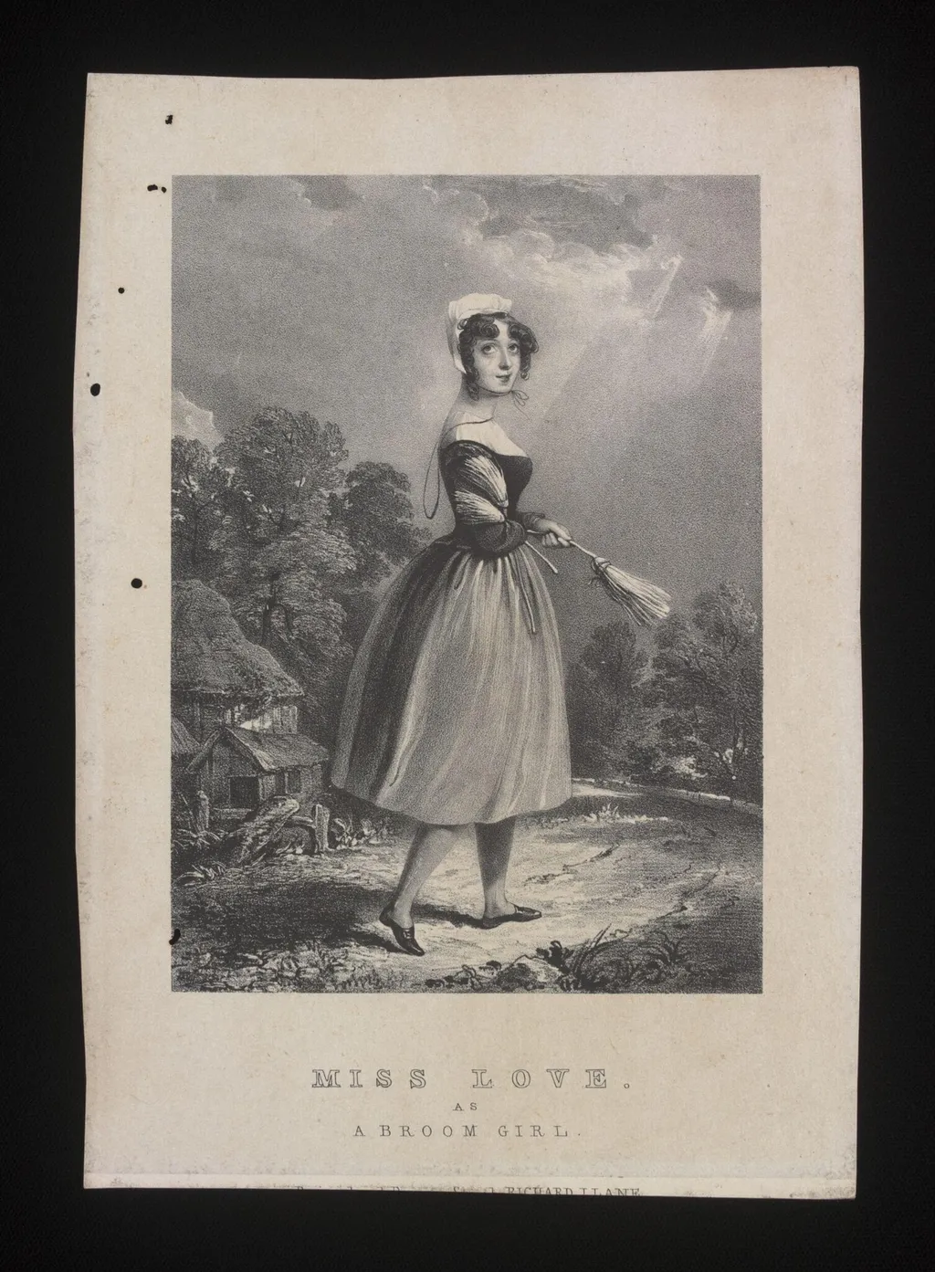 Miss Love as a Broom Girl, by Unknown, 1850