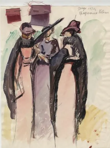 Modeskizze, by Unknown, 1934