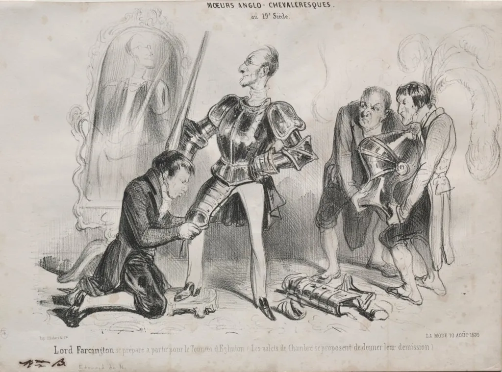 Moeurs Anglo-chevaleresques, by Unknown, 1839