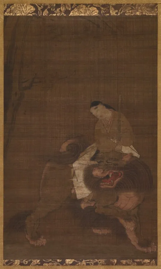 Monju as a Child, by Unknown, unspecified, 1486