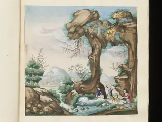Monkey Picking Herbs, by Unknown, 1785