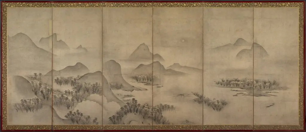 Moonlit Landscape (one of a pair), by Unknown