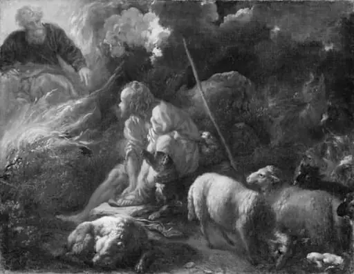 Moses and the Burning Bush, by Unknown