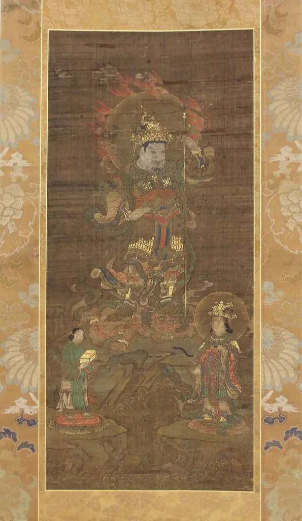 Mount Kurama Mandala: Bishamonten Triad (Kuramayama mandara: Bishamonten sanzonzō), by Unknown