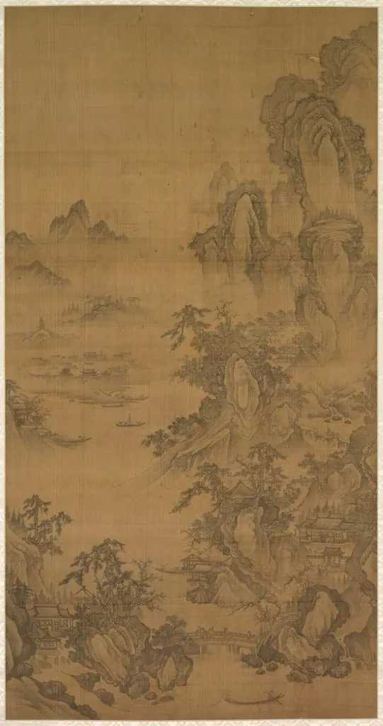 Mountain Market, Clear with Rising Mist, by Unknown