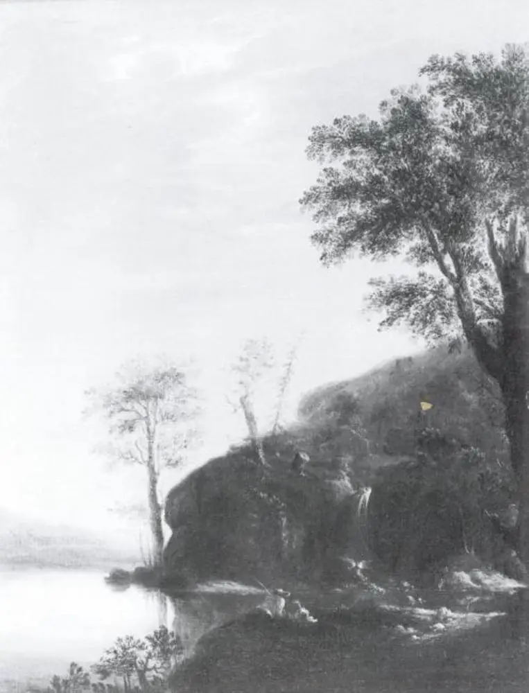 Mountainous Landscape with a Lake, by Unknown