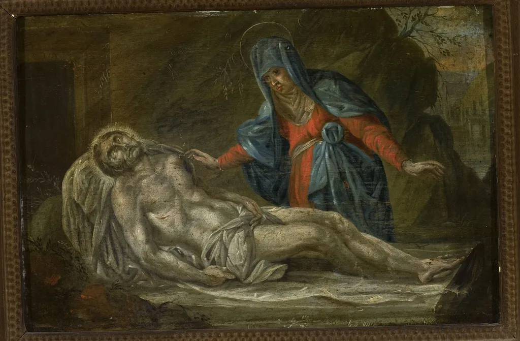 Mourning, by Unknown, oil, 1612